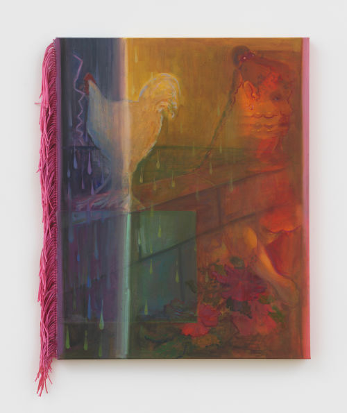 Cielo Félix-Hernández
Ray of Light, 2022
Oil on canvas, dyed hibiscus satin
20 x 24 inches
50.8 x 61 cm