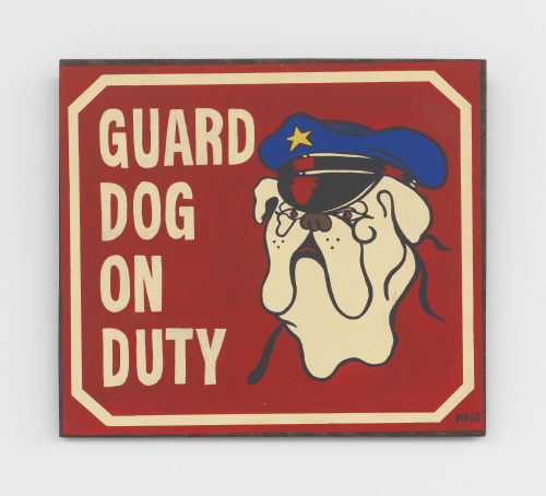 Nicholas Buffon
Guard Dog on Duty, 2022
Acrylic on panel
10.75 x 12 inches
27.3 x 30.5 cm