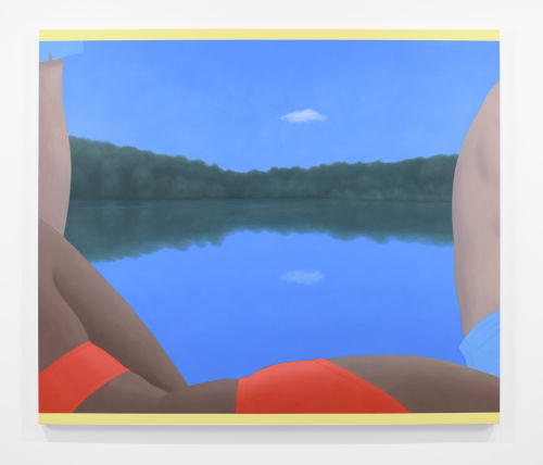 Ridley Howard
Swimming, Lake Reflection #2, 2022
Oil on linen
60 x 70 inches (152.4 x 177.8 cm)
(Inventory #RH211)