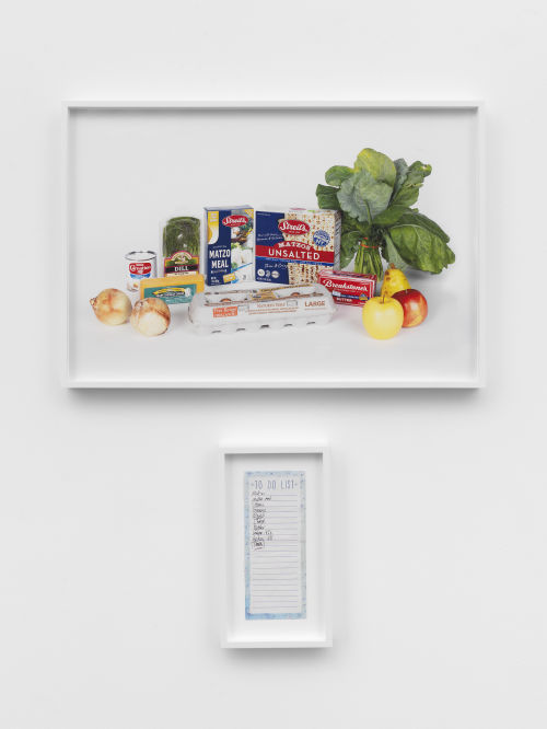 Nobutaka Aozaki
Groceries Portraits (3 Ave & E 11 St, NY), 2020
Archival pigment print and found shopping list
Photo: 16 1/4 x 24 inches
41.3 x 61 cm
Shopping list: 11 1/4 x 6 3/8 inches
28.6 x 16.2 cm