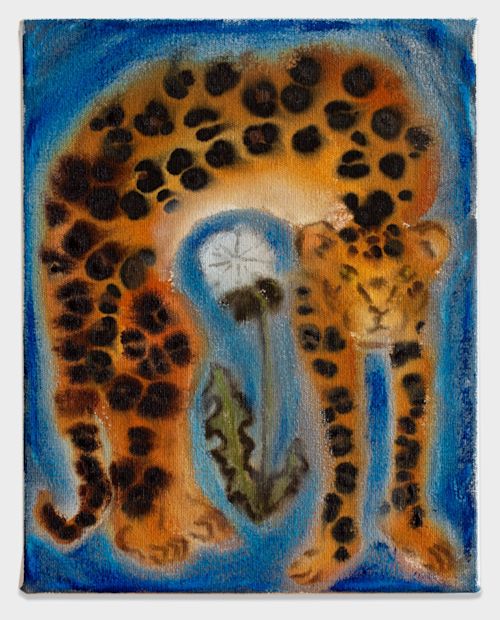 Sarah Alice Moran
Leopard and Dandelion, 2025
Acrylic and oil stick on canvas
14 x 11 inches
35.6 x 27.9 cm
