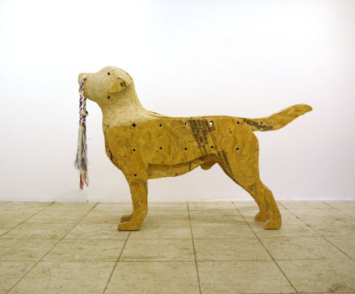 Hugh Hayden
Labradoodle, 2018
OSB and rope toy
34 x 45 x 15 inches
86.4 x 114.3 x 38.1 cm