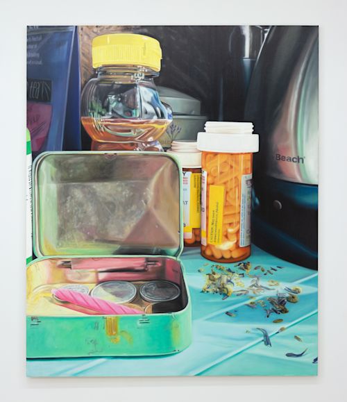 Cait Porter
Tea Box with Birthday Candle, 2026
Oil on linen
72 x 60 inches
182.9 x 152.4 cm