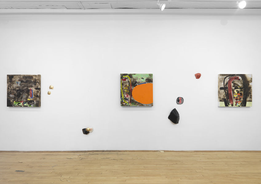 Installation view, The Button, April 1-30, 2017