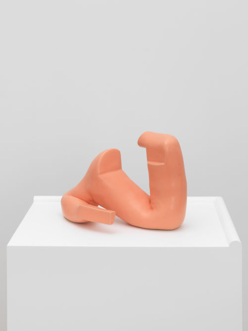 Ellie Krakow
Body Geometry (Orange Twist with Square Protrusion), 2021
Glazed ceramic with custom pedestal
13.5 x 8 x 9 inches (34.3 x 20.3 x 22.9 cm)
(with pedestal: 20 x 16 x 49 inches)
(Inventory #EKW109)