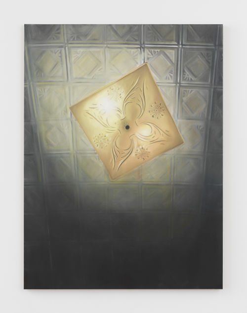 Cait Porter
Ceiling Light II, 2024
Oil on linen
64 x 48 inches
162.6 x 121.9 cm