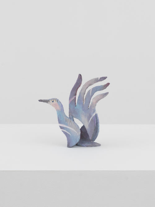 Johannes VanDerBeek
Bird Hand, 2024
Cardboard, aqua resin, paint
9 x 9 x 3 inches
22.9 x 22.9 x 7.6 cm