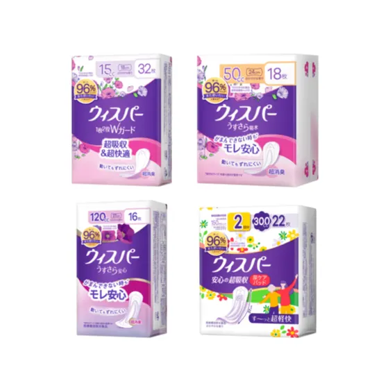 がまんできない時もモレ安心！で、ぬれ感防止　吸水ケアブランド ウィスパー リニューアル