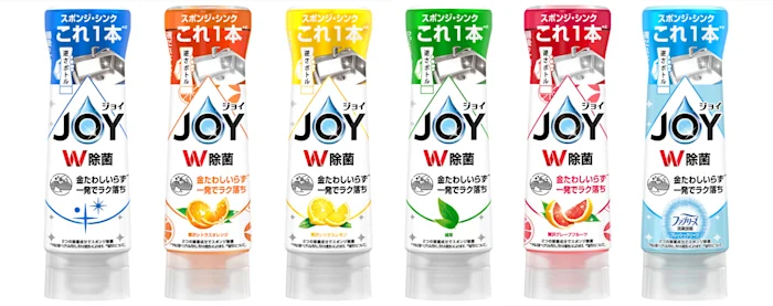 25年ぶりに新除菌成分を配合した『新ジョイ』が誕生！高い洗浄力で「毎日のシンク掃除いらず！」