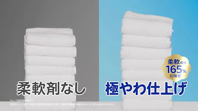 「レノア超消臭1WEEK」から「極やわ仕上げ」シリーズが新登場！