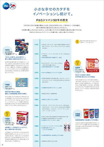 Ｐ＆Ｇジャパン５０年の歴史 ページ１