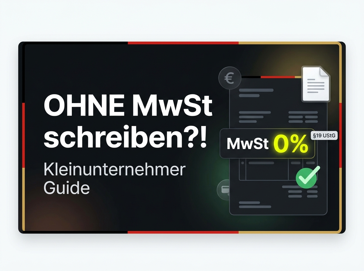 Rechnung schreiben als Kleinunternehmer – Vorlage, Pflichtangaben & Beispiel (2026)