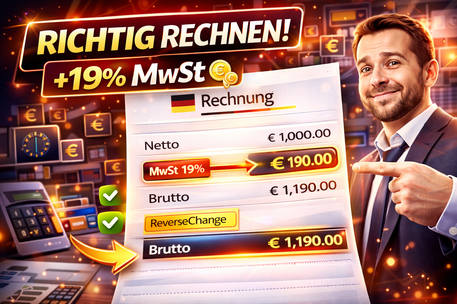 Rechnung schreiben mit MwSt: Anleitung für Deutschland (2026 Guide)