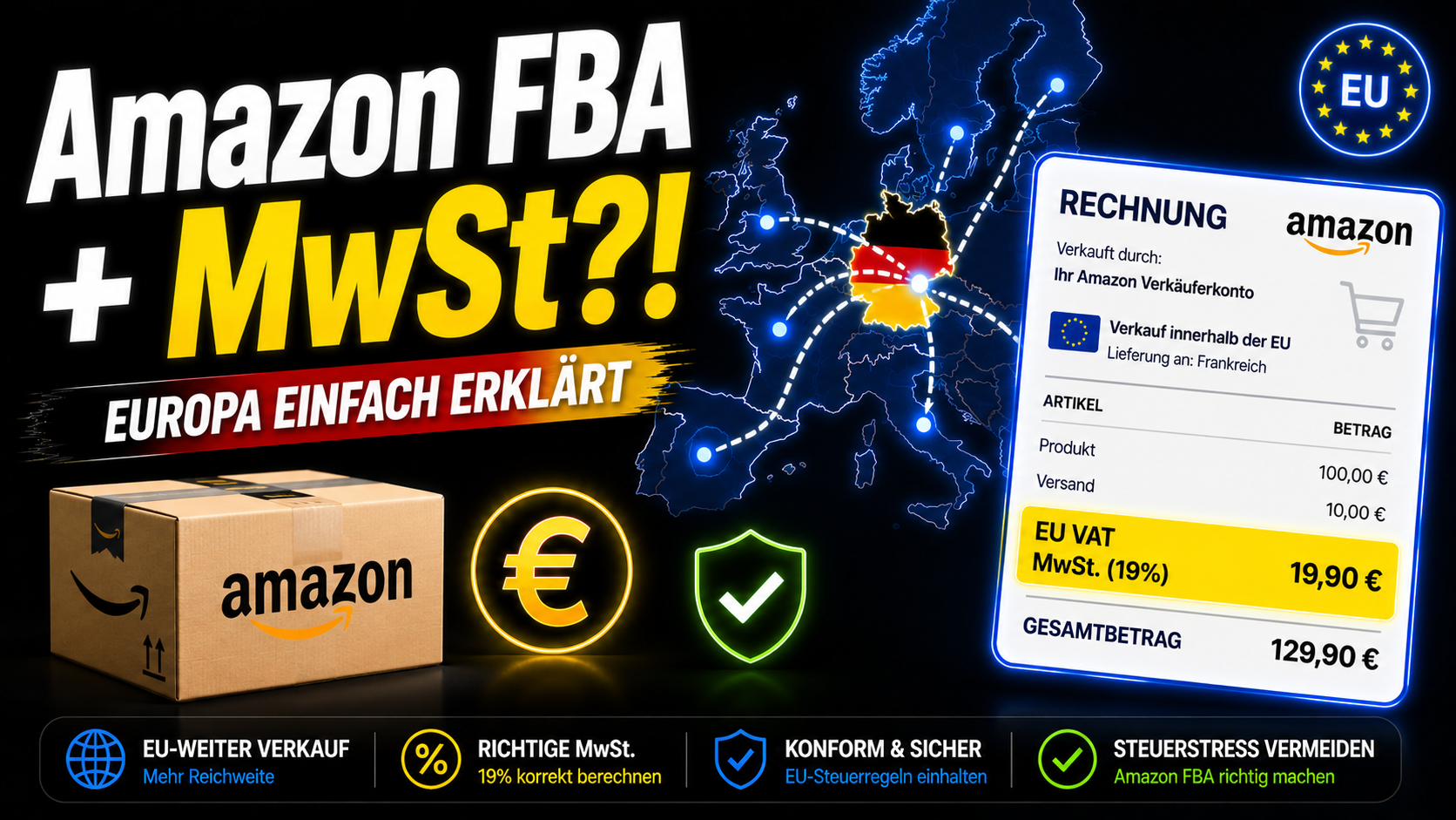 Umsatzsteuer für Amazon Verkäufer in Europa einfach erklärt