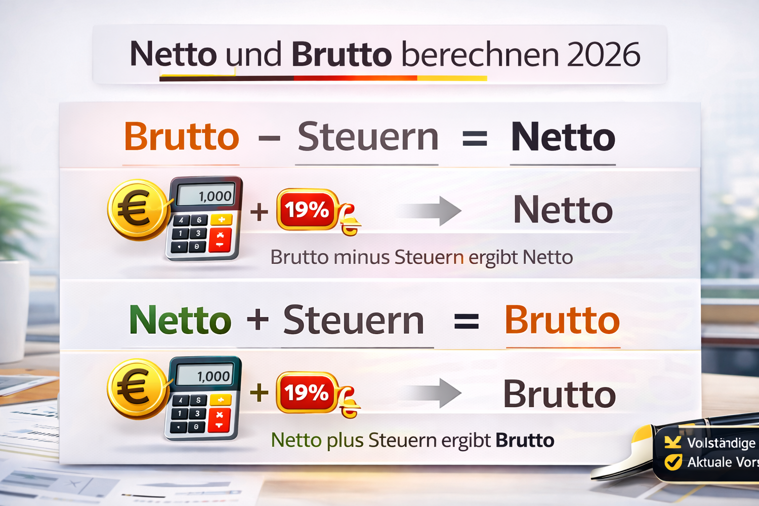 Netto Brutto Rechner Deutschland: Einfach berechnen (2026 Guide)