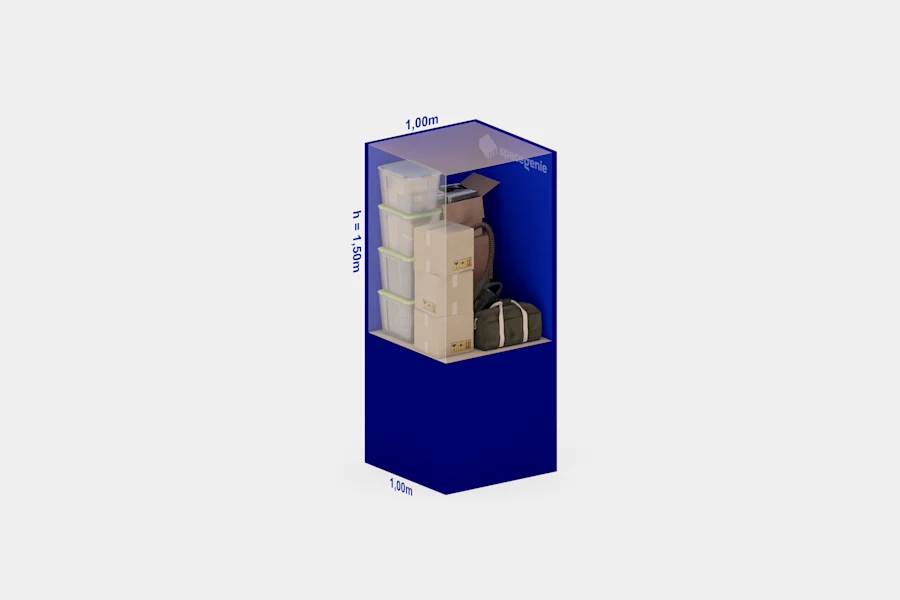 1 square meter storage locker