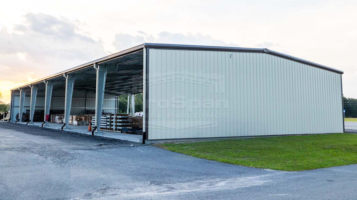 60x140x16 Red Iron Storage Building