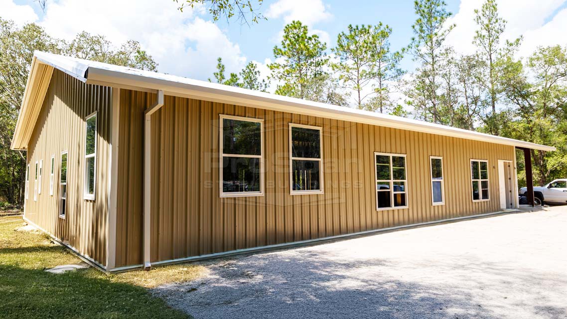 45x80x12 Red Iron Barndominium