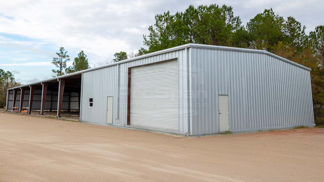 50x200x16 Red Iron Industrial Building