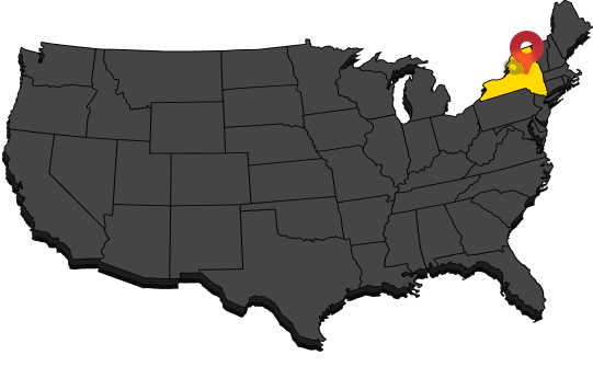 Red Iron Steel Buildings in New York