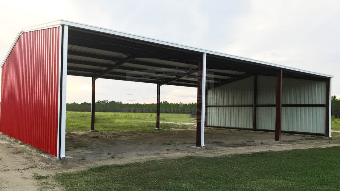 40x60x14 Red Iron Barn