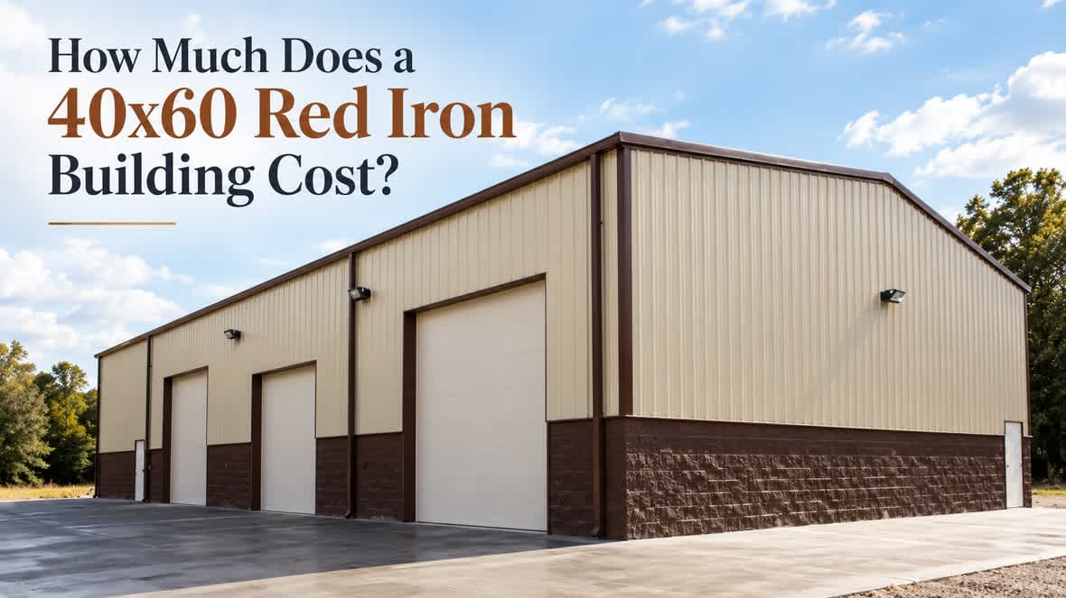 How Much Does a 40x60 Red Iron Building Cost?