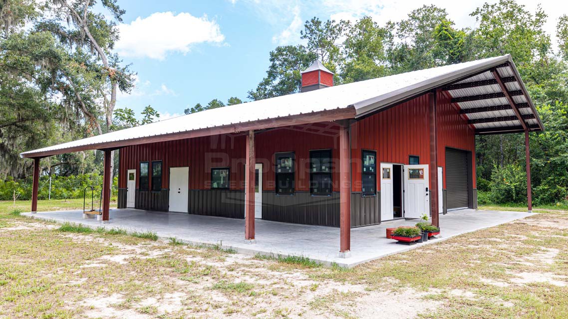40x60x14 Red Iron Barndominium