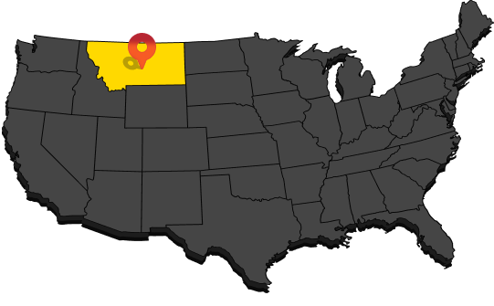 Pre-Engineered Red Iron Steel Buildings in Montana