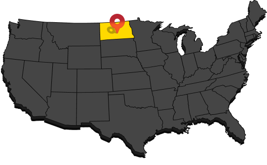 Red Iron Steel Buildings in North Dakota