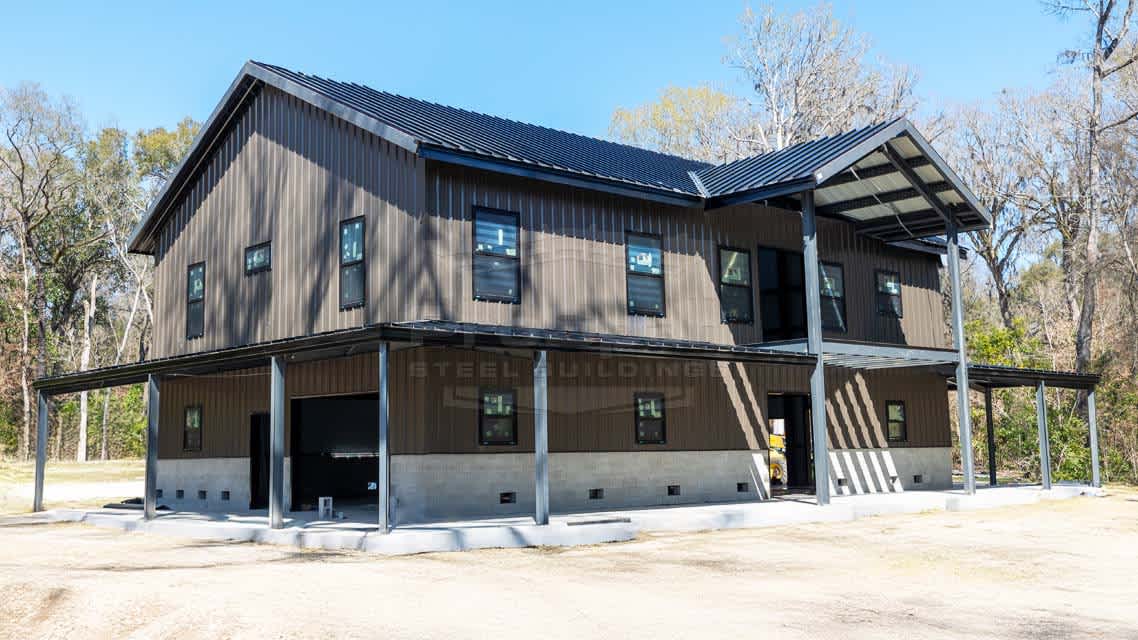 40x62x24 Red Iron Barndominium