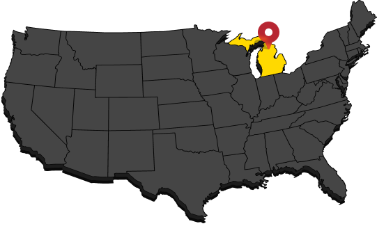 Pre-Engineered Red Iron Steel Buildings in Michigan