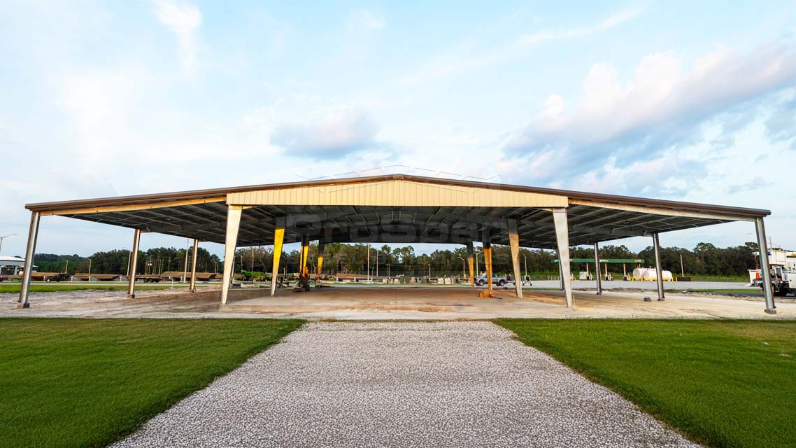 128x75x15 Red Iron Commercial Building