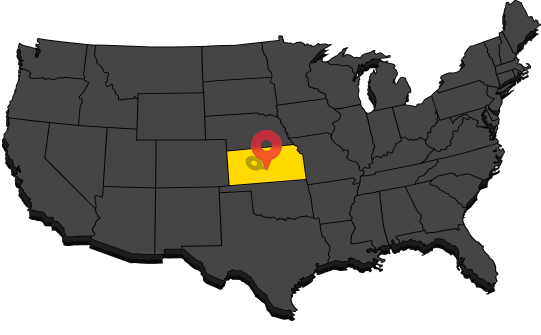 Pre-Engineered Red Iron Steel Buildings in Kansas