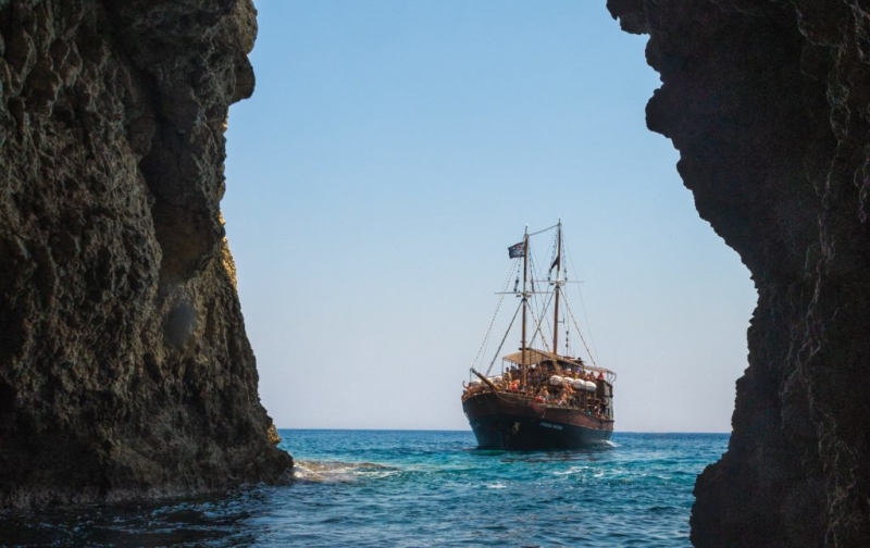 Pirate Ship Bay Beach Cave