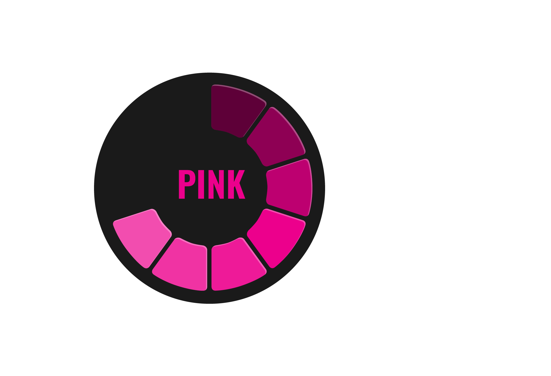 Color Psychology - Pink color swatches