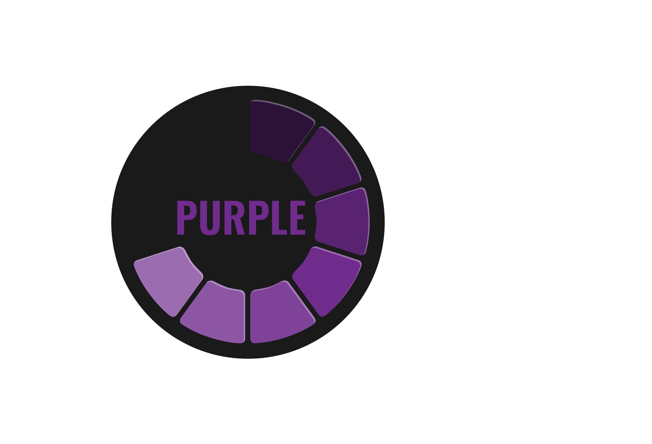 Color Psychology Purple color swatches