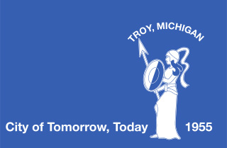 Flag of Troy, Michigan
