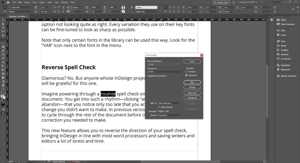 Adobe InDesign 2020 Updates