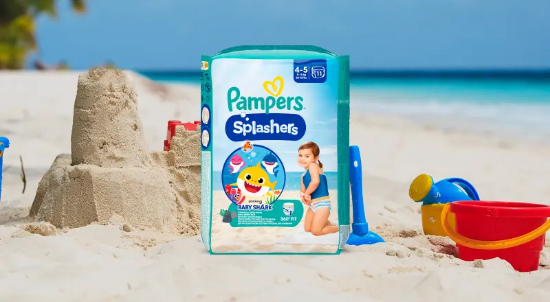 Plenkové kalhotky do vody Pampers Splashers