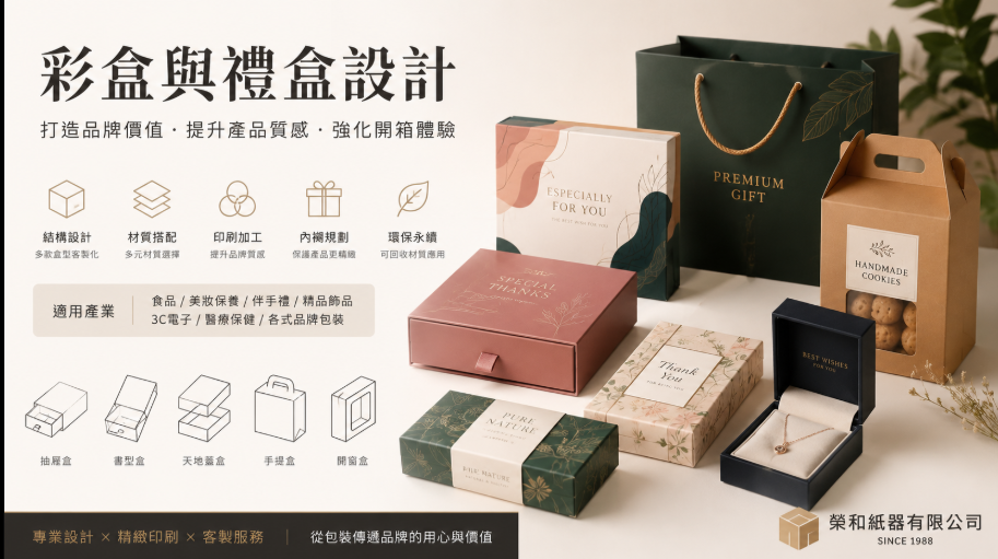 彩盒與禮盒設計