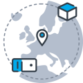 Five data centers in Germany