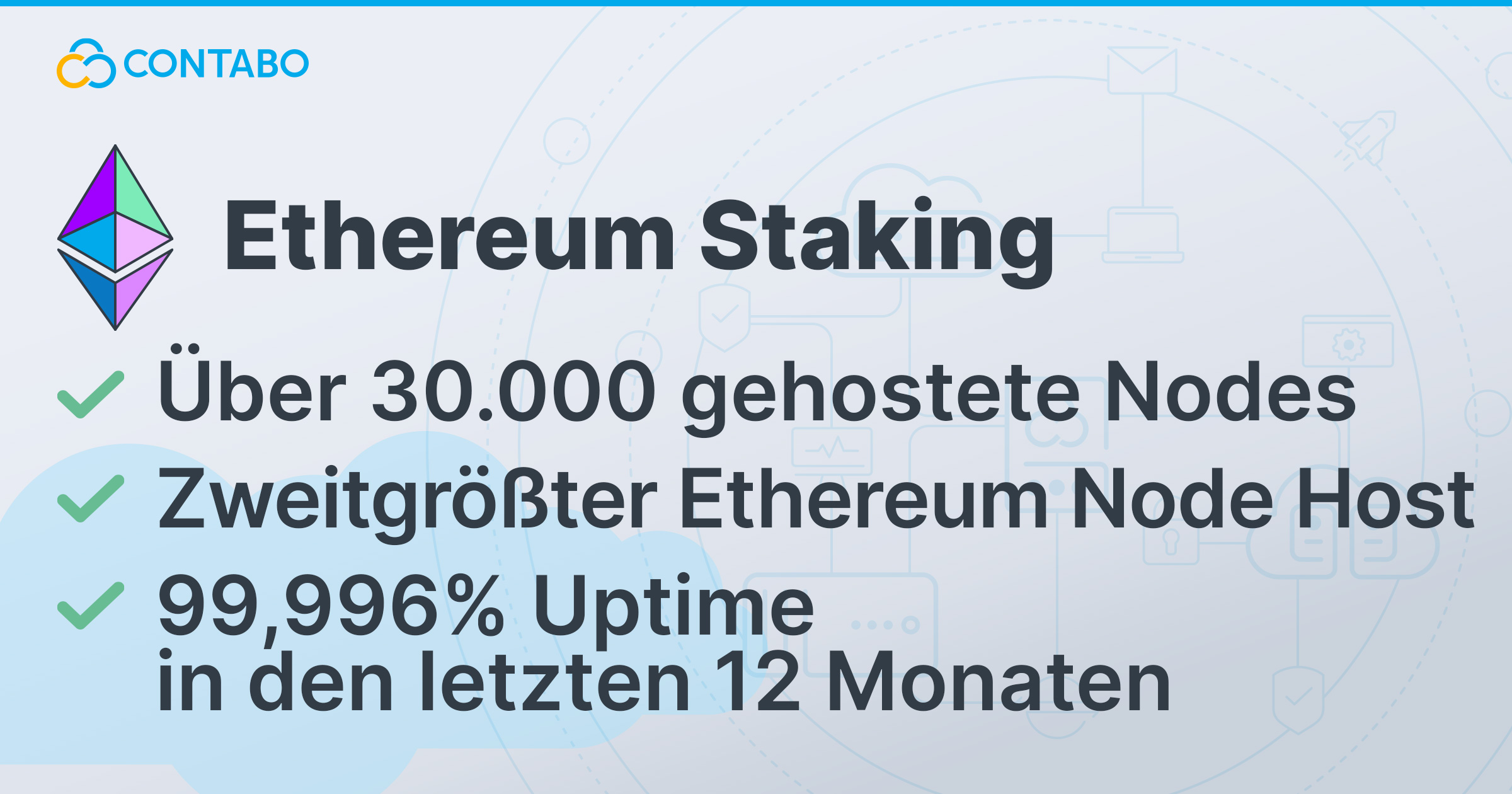 Stake Ethereum bei Contabo🥇 zu einem Preis, den Sie lieben werden