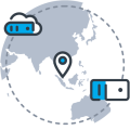 Our data center in Singapore for the asia-pacific region