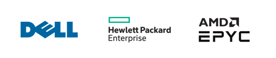Premium Hardware by Dell, Hewlett Packard Enterprise and AMD