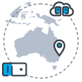 Our data center in Sydney for the Australian region.