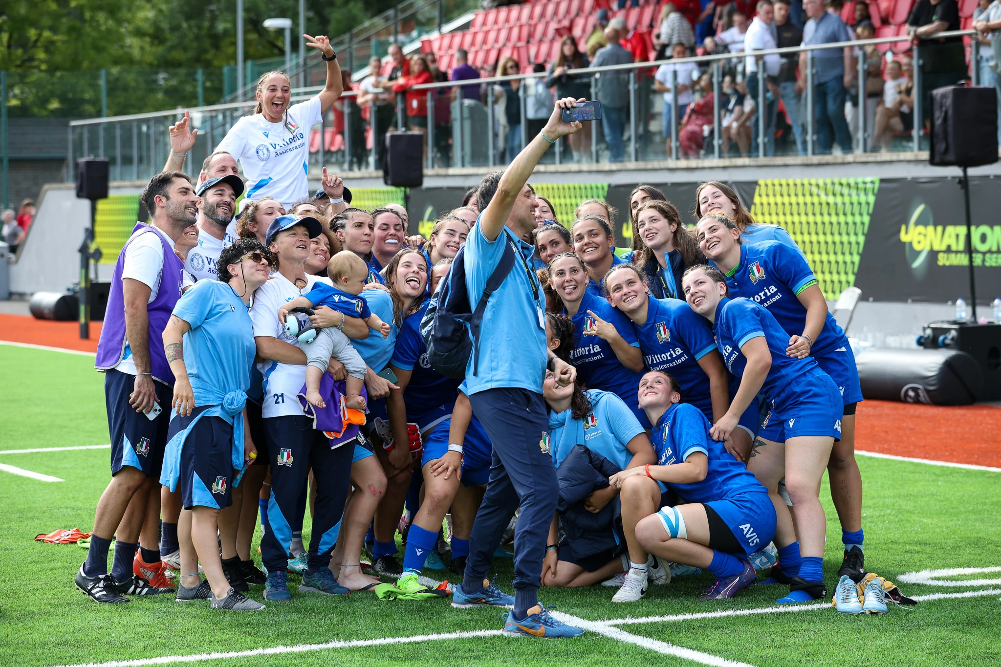 Italy U20 women celebration