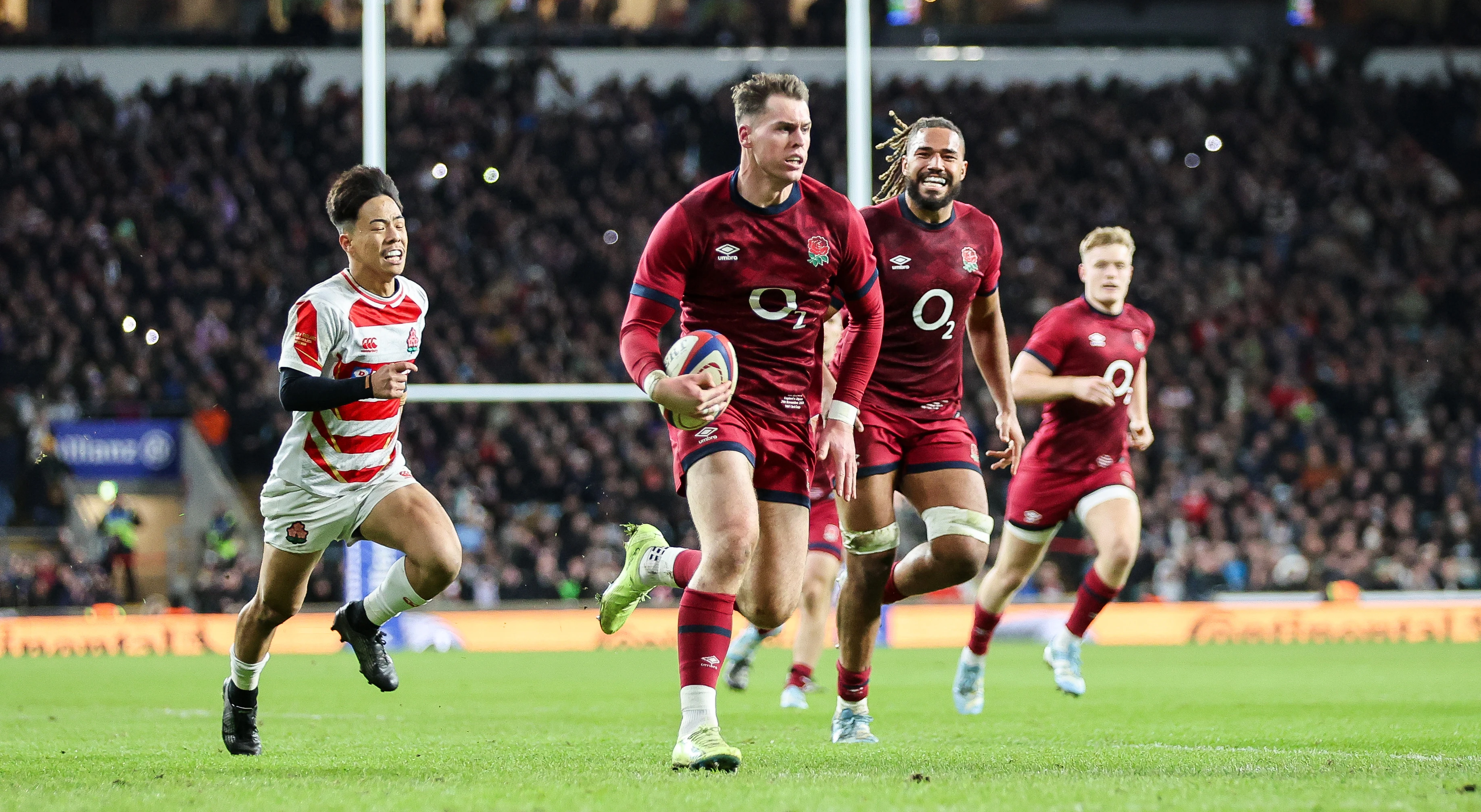 Tom Roebuck scores against Japan