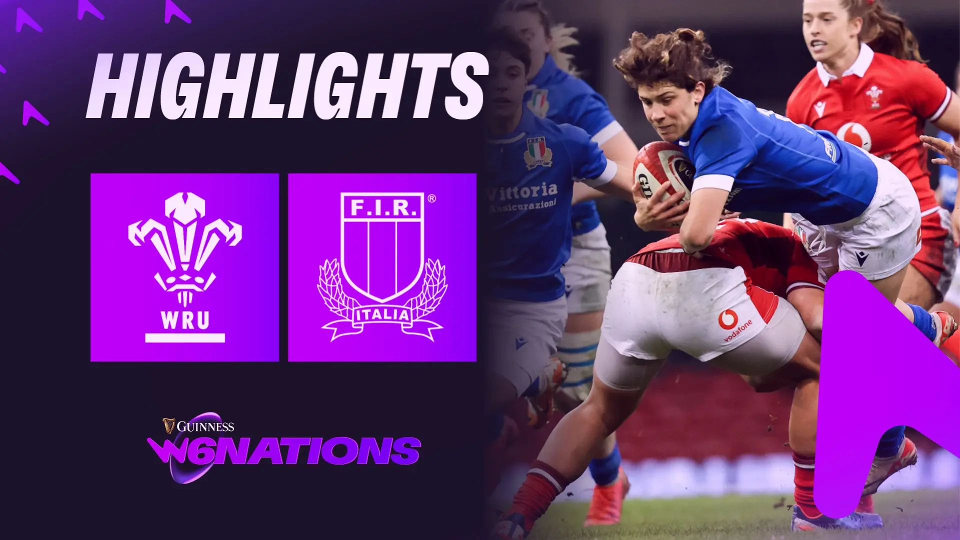 HIGHLIGHTS | GUINNESS WOMEN'S SIX NATIONS | WALES V ITALY thumbnail