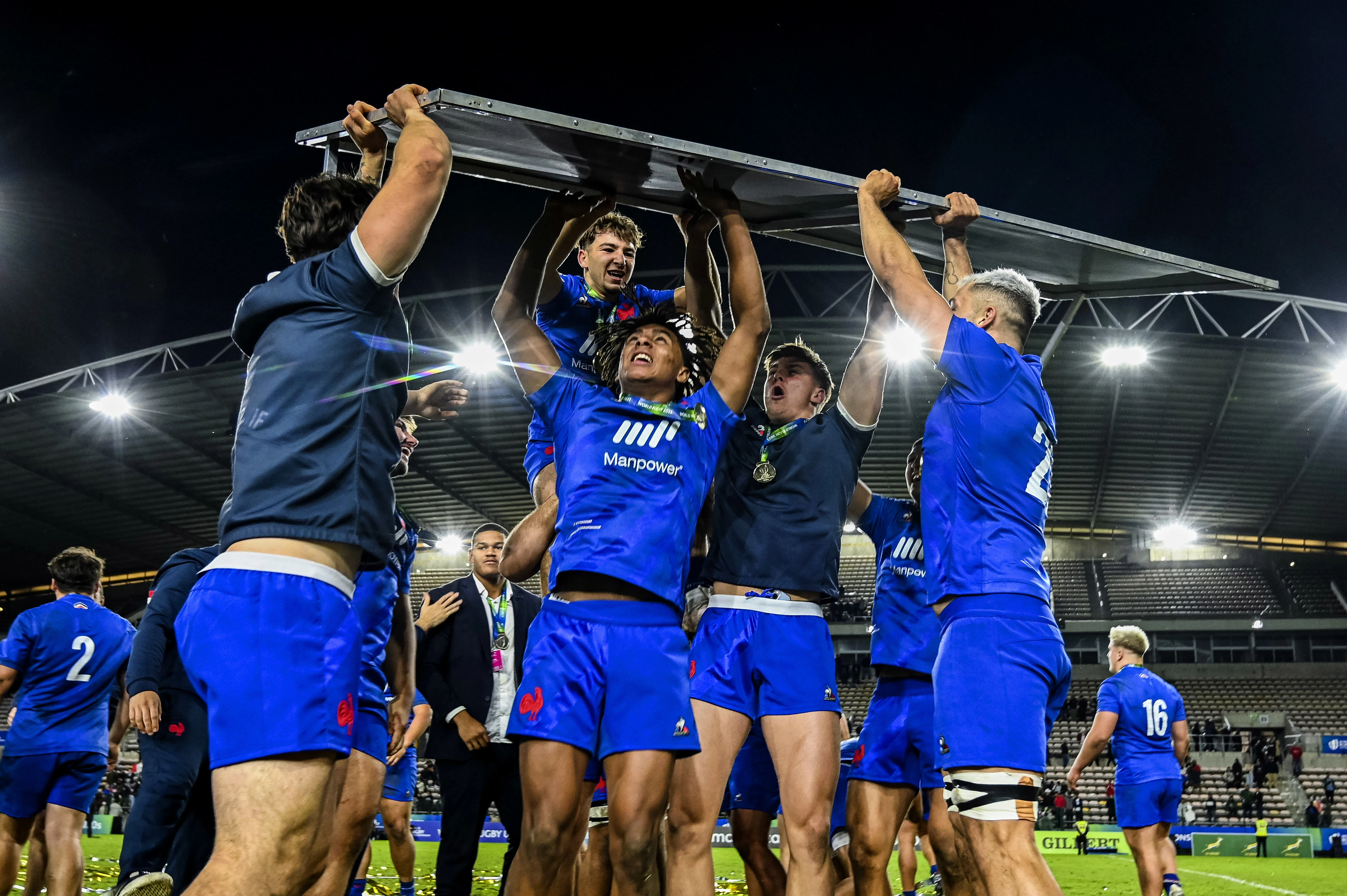 France U20 celebrate