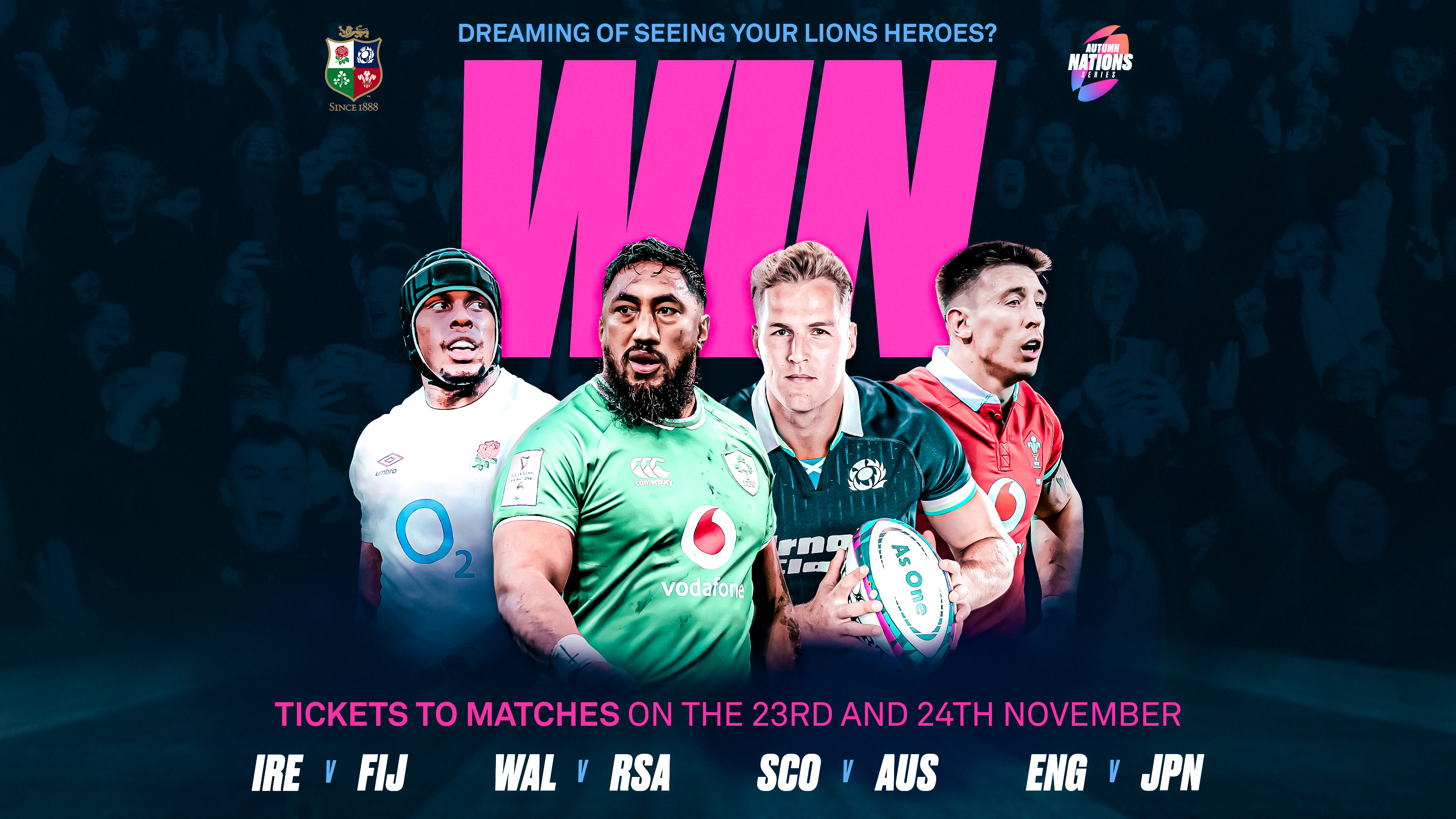 Win a Pair of Tickets to the Autumn Nations Series Autumn Nations Series